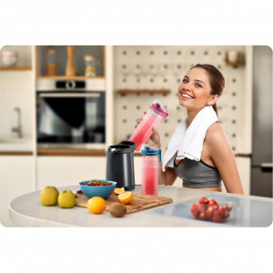 Blender pentru Smoothie de fructe, legume si gheata, Berdsen, BD-752, 700W, 2 sticle incluse - Img 8