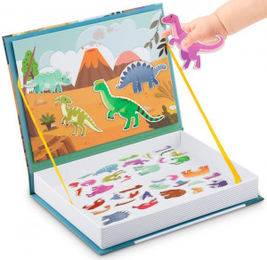 Carte magnetica, cu 66 de elemente, carduri cu 2 fete, Ricokids, RK-770, Dinozauri - Img 2