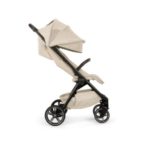 Carucior ultracompact cu pliere automata Nuna x BMW, TRVL lx, bej Mica - Img 2