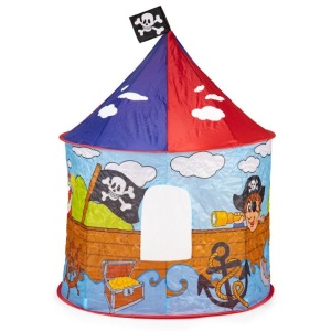 Cort de joaca pliabil pentru copii, iPlay, motive grafice Casa Piratilor, 125 x 105 cm - Img 3