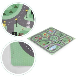 Covoras Mare Din Spuma Pentru Copii, 90,5 x 90,5 cm, Oras, 21 bucati, EcoToys, ECOEVA021 - Img 6