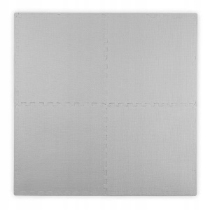 Covoras puzzle din spuma pentru copii, 120x120cm, 4 piese, Ricokids, Gri - Img 2