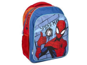 Ghiozdan scolar, Spider Man, 2 fermoare, 40x30x20 cm, Albastru-Rosu - Img 1