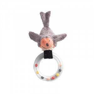 Jucarie de dentitie, pasare cu inel, 0 ani+, Moulin Roty
