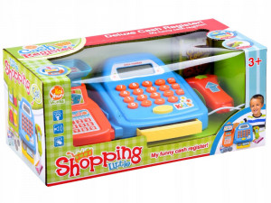 Jucarie educativa, Casa de marcat, cu aparat de scanat, cantar, calculator functional, butoane si sunete, Jokomisiada, ZA3851 NI - Img 7