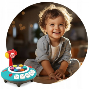 Jucarie interactiva pentru copii, cu suntete si lumini, Ricokids, RK-753, Arcade Cosmos - Img 8