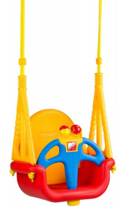 Leagan modular 3in1 pentru copii, EcoToys, SW-1421, sarcina maxima 30 kg, Multicolor - Img 6