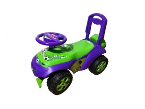 Masinuta de impins, pentru copii, MyKids, Music 0142/R/02 Verde Violet - Img 2
