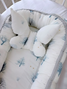 Perna tip fluture, pentru copii, 42 x 22 cm, pentru carucior, patut, leagan, babynest, Tiny Star, Magic - Img 2