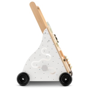 Premergator Impingator din lemn, tip carucior, pentru copii, Ricokids, RK-875, cu tabla de activitati, - Img 4