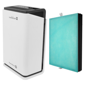 Purificator de aer profesional, Webber, 05AP8650, cu 2 viteze de ventilatie, mod automat, ionizare, sterilizare UV, senzor, filtru antibacterian Hepa, conectare aplicatie Smart Life, panou tactil, Alb - Img 4