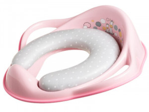 Reductor wc moale copii Zebra Roz - Img 1