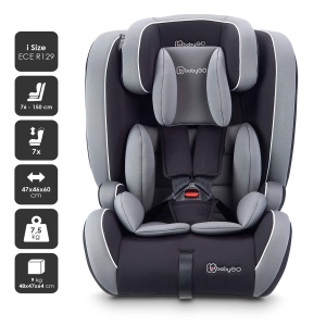 Scaun auto BabyGo i-Size FreeFix Grey, 76-150 cm, certificat R129 - Img 2