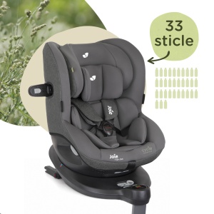 Scaun auto Joie i-Spin 360° Shell Gray, Colectia Cycle, 40-105 cm, testat ADAC si certificat R129 - Img 2