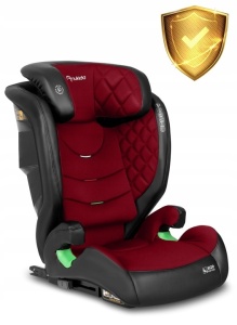 Scaun auto transformabil in inaltator pentru copii, inclinare reglabila, 2 grupe de varsta, 4 - 12 ani, 15-36 kg, inaltime 100 - 150 cm, tetiera reglabila, isofix, ECE R129, Nukido, Louis, Negru/Rosu - Img 8