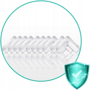 Set 10 Protectii Pentru Colturi, Pentru Siguranta Copiilor, Ricokids, autoadezive, silicon - Img 6