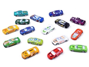 Set 16 masinute de jucarie, machetute din metal cu accesorii de plastic, Alloy Race Car, ZA2787 - Img 3