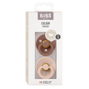 Set 2 suzete pentru bebelusi, BIBS, Colour Latex, tetina anatomica, 0 luni+, Blush / Woodchuck - Img 3