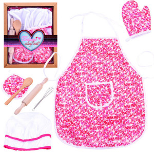Set Bucatarie din lemn pentru copii, 60 x 30 x 85 cm, Ricokids, RC-835 + Sort Micul Bucatar - Img 2