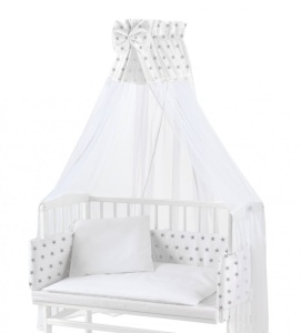 Set Lenjerie pentru patut copii, 7 piese, Waldin, 8S1