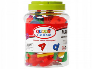 Set litere si cifre magnetice colorate, 80 de piese - Img 2