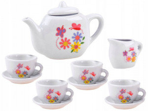 Set pentru ceai, 4 Cani, 4 Farfurii, 1 Ibric Jokomisiada, ZA2402 A - Img 3