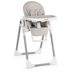 Set - Scaun de masa reglabil, multifunctional, 3in1, pliabil, inaltime reglabila, spatar reglabil, pozitie de somn, tava detasabila, Nukido, Belo, Gri + Bara de jucarii - Img 4