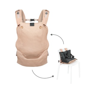 Sistem de purtare transformabil in Booster, creat in colaborare cu medici kinetoterapeuti, Babymoov, Moov & Boost, Bej - Img 2
