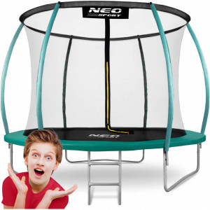 Trambulina pentru copii, Neo-Sport, 252 cm / 8 ft, cu plasa interioara, greutate maxima 100 kg, NS-08C181 - Img 4