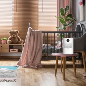 Umidificator de aer Webber, HH10002, cu 2 viteze, 3 moduri de umidificare, ionizare, cronometru, filtru antibacterian SilverNano, tehnologia HydroClean CLUSTER, EASYWATER, panou tactil, rezervor 3L, Alb - Img 4