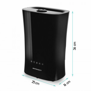 Umidificator de camera inteligent, cu sensor de umiditate, ionizare, antivirusi, antibacterii, Berdsen, BD-501 negru - Img 6
