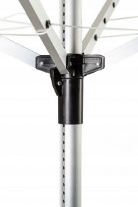 Uscator de rufe pentru gradina, ModernHome, 60 de metri de utilizat, 4 brate de 140 cm, fixat cu ancora, - Img 7