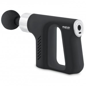 Aparat pentru masaj intens, tip pistol, 4 capete, 5 de trepte de viteze, 3000 rpm, Neo-Sport, NS-502, Negru - Img 2