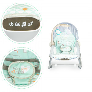 Balansoar Electric Pentru Copii, Cu Vibratii, bara de jacarii, Ecotoys, Elephant - Img 5