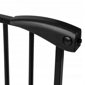Bariera de siguranta, Nukido, inchidere dubla, ajustabila de la 75 - 115 cm, Neagra - Img 2