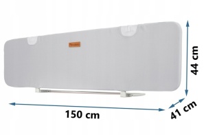Bariera de siguranta pentru pat, Nukido, Bed Rail, 150 x 44 x 41 cm, Gri, 722600 - Img 8