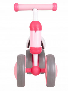 Bicicleta de echilibru, cu roti duble, pentru interior / exterior, Ecotoys, Roz, pentru copii, 18 - 36 luni, sarcina maxima 20 kg - Img 3