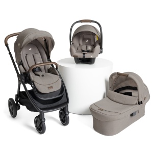 Carucior pentru copii multifunctional 3 in 1 Joie Finiti Signature Maple (Carucior Finiti + Landou Ramble XL + scoica i-Starter)