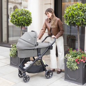 Carucior pentru copii multifunctional 3 in 1 Joie Valora Signature Sandstone (Carucior Valora + Landou Ramble XL + scoica i-Starter) - Img 12