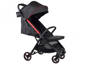 Carucior Sport Pentru Copii, Pliere Rapida, Usor 8 kg, de la 6 luni, Royal Baby 704A, 55 x 51 x 26 cm, Negru/Rosu - Img 2