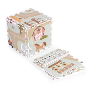 Covoras Mare Din Spuma Pentru Copii, 90,5 x 90,5 cm, Ferma, 21 bucati, EcoToys, ECOEVA019 - Img 5