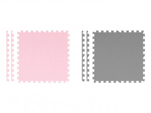 Covoras puzzle din spuma pentru copii, 180x180cm, 9 piese, Ricokids, 7498, Gri Roz - Img 5