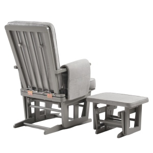Fotoliu reglabil pentru alaptare, cu suport de picioare inclus, ONINO Calm.Me Classic, Pearl Gray - Img 8