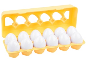 Joc educatic de asociere, Matching Eggs, 12 buc, Multicolor, ZA3810 - Img 6