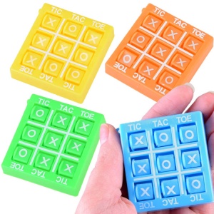 Joc interactiv de buzunar, Tic Tac Toe, 5 x 4,5 x 1cm, Jokomisiada, GR0213, Rosu - Img 2