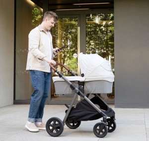 Joie - Carucior pentru copii ultracompact 3 in 1 Parcel Carbon / i-Gemm Shale ( Carucior Parcel Carbon + Landou Ramble XL Carbon + Scoica auto i-Gemm nastere- 85 cm, Shale) - Img 15