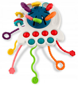 Jucarie senzoriala pentru copii, Caracatita, compacta, ergonomica, cu proeminente, Ricokids, RK-750 - Img 2