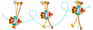 Jucarie senzoriala pentru copii, compacta, ergonomica, cu proeminente, Ricokids, RK-750 - Img 7