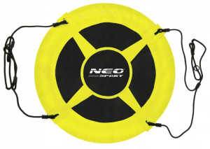 Leagan cuib de barza, pana la 150 kg, Neo-Sport, Swingo, XXL, 95 cm, Galben - Img 6