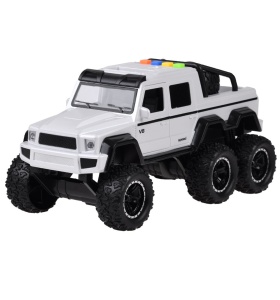 Masinuta de Teren, cu auto-propulsare, sunete, lumini, 25 cm, Jokomisiada, ZA4369, Alba
